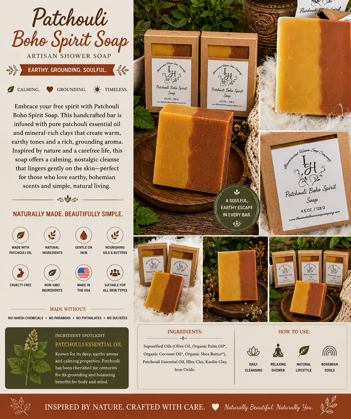 Patchouli Boho Spirit Soap