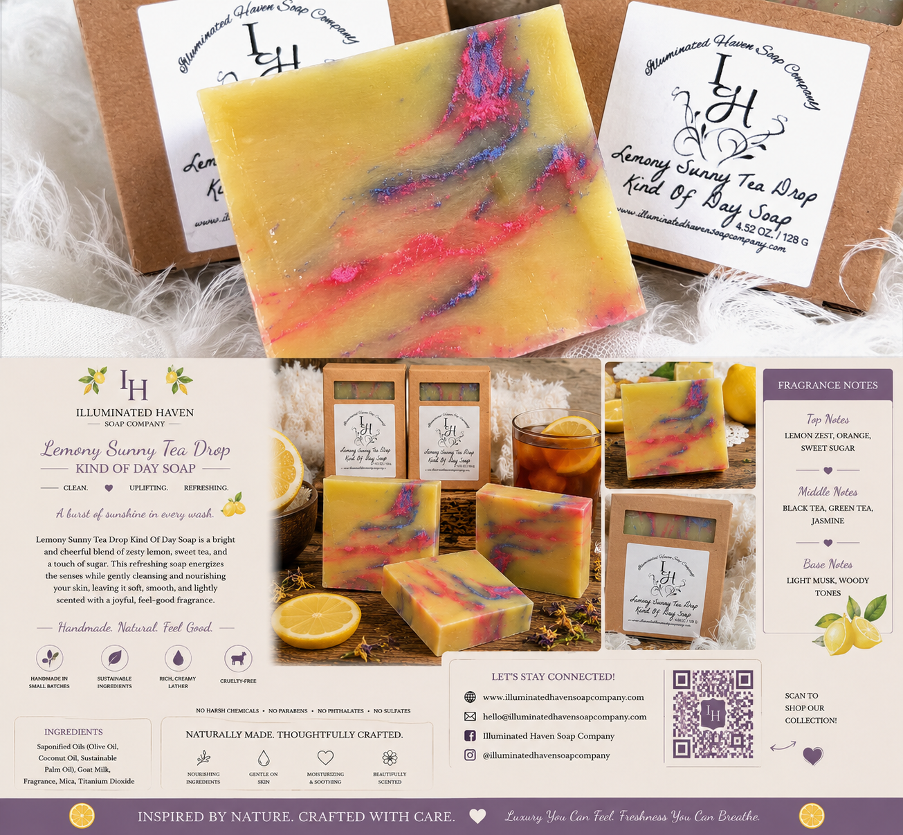 Lemony Sunny Tea Drop Kind Of Day Soap