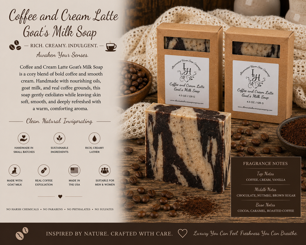 Coffee and Cream Latte Goat's Milk Soap