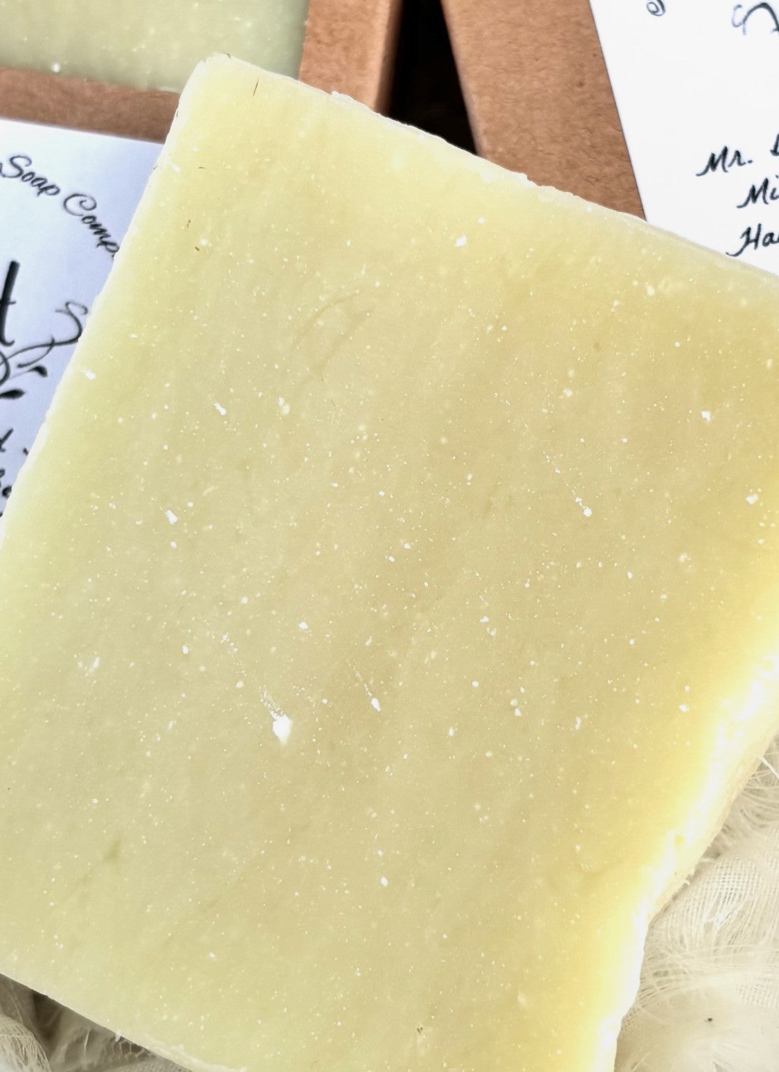 Mr. Buzz Spilled All The Mint to Mrs. Beeswax Hair N' Body Bar Soap