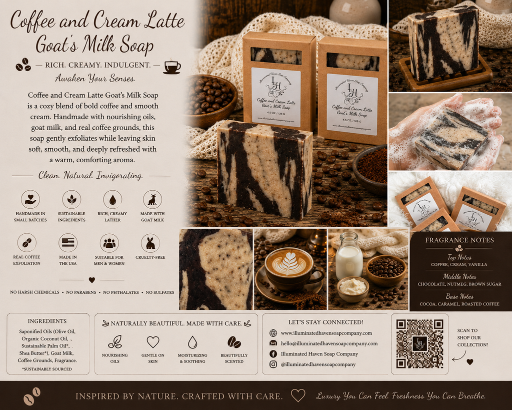 Coffee and Cream Latte Goat's Milk Soap