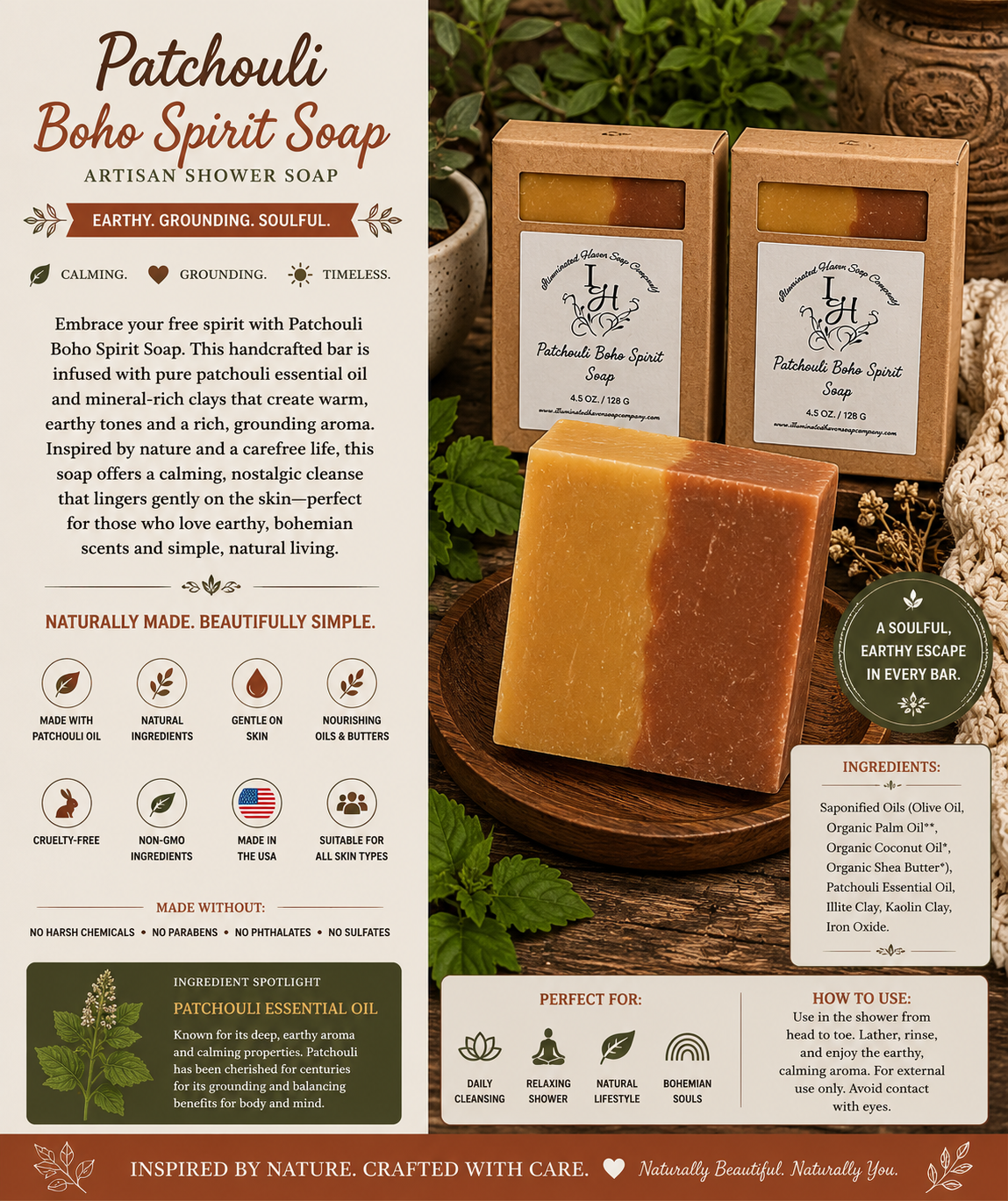 Patchouli Boho Spirit Soap