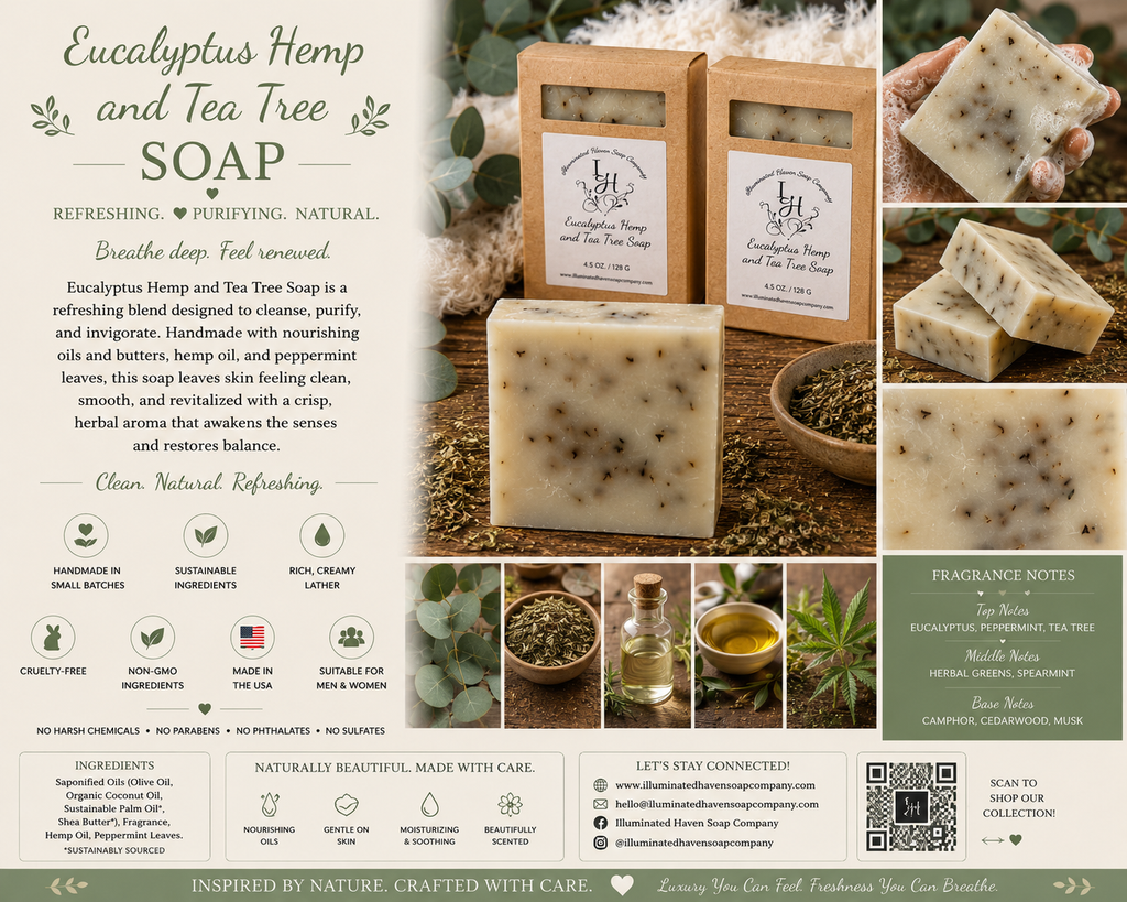 Eucalyptus Hemp and Tea Tree Soap