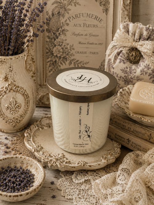 Cedar, Musk, Lavender & Mahogany Luxury Candle