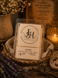 Cedar Musk Lavender Mahogany wax melt clamshell