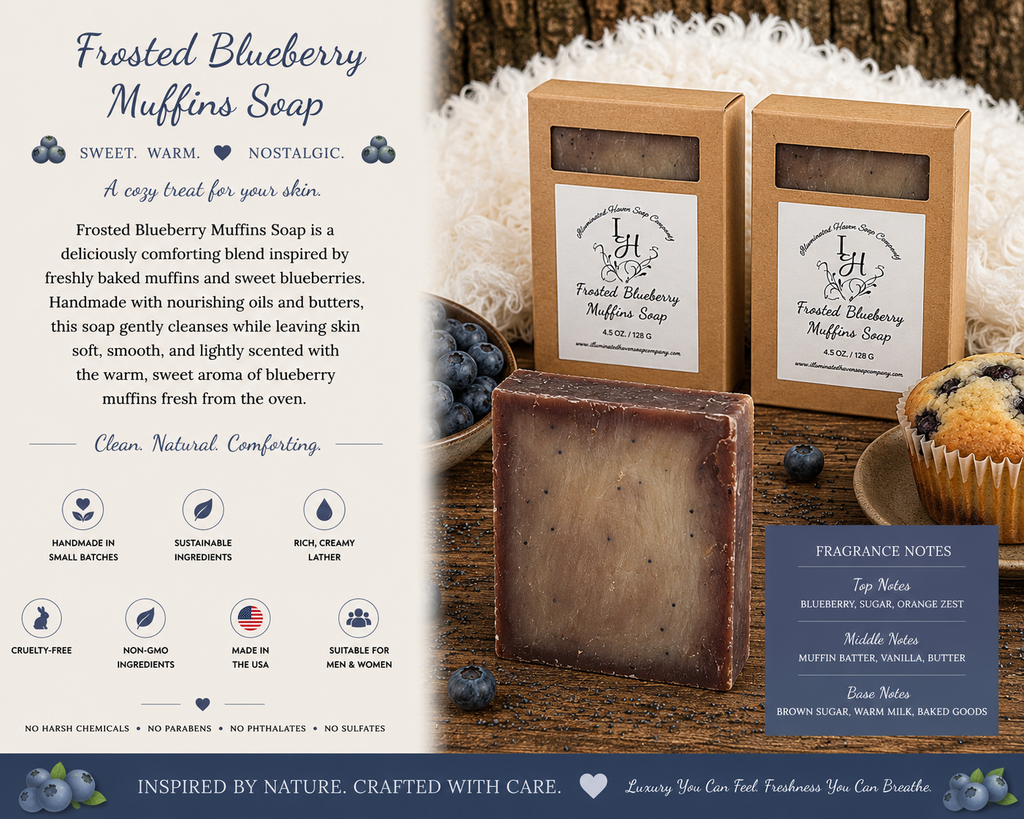 Frosted Blueberry Muffins Soap